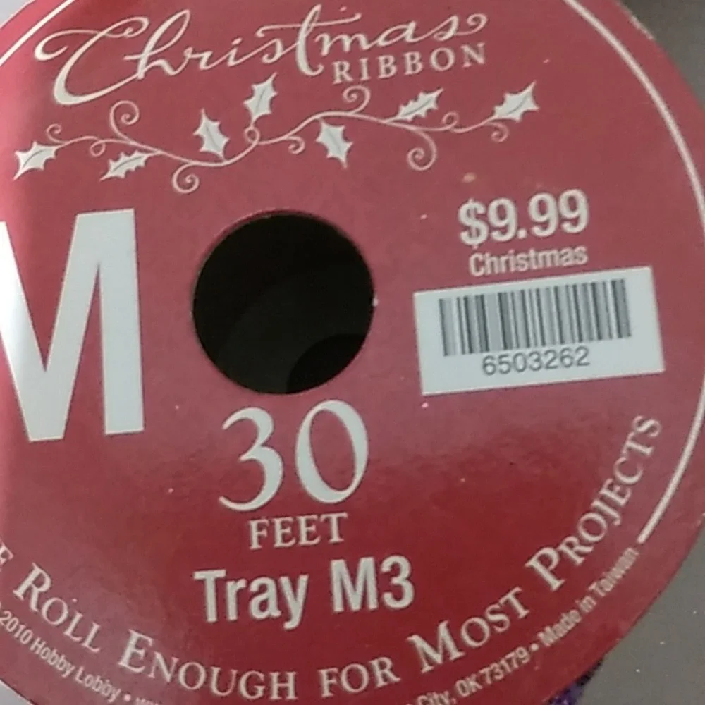 6 rolls of Christmas and all occasion ribbon--80yds